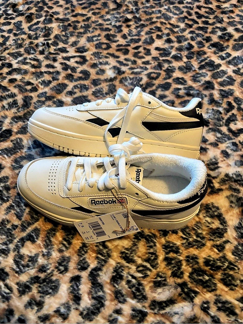 Reebok Club C Double Revenge Women's Sneakers White & Black US 7.5